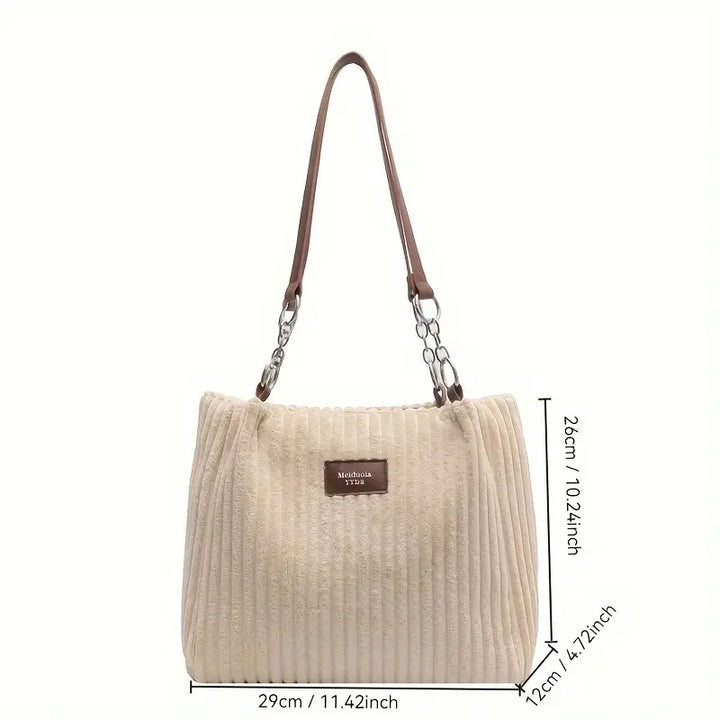 Iris™ | Chic Corduroy Shoulder Bag