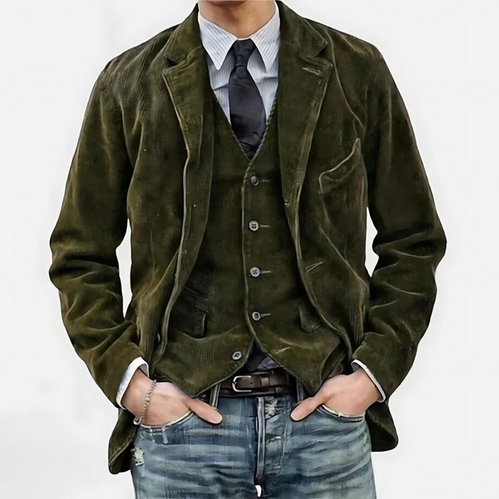 Jack™ | Vintage Corduroy Blazer and Vest Combo