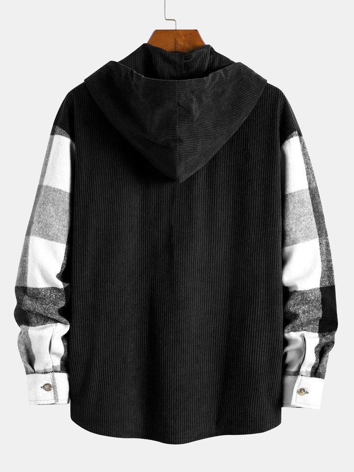 Harvey™ | Relax Fit Flannel Plaid Hooded Shirt