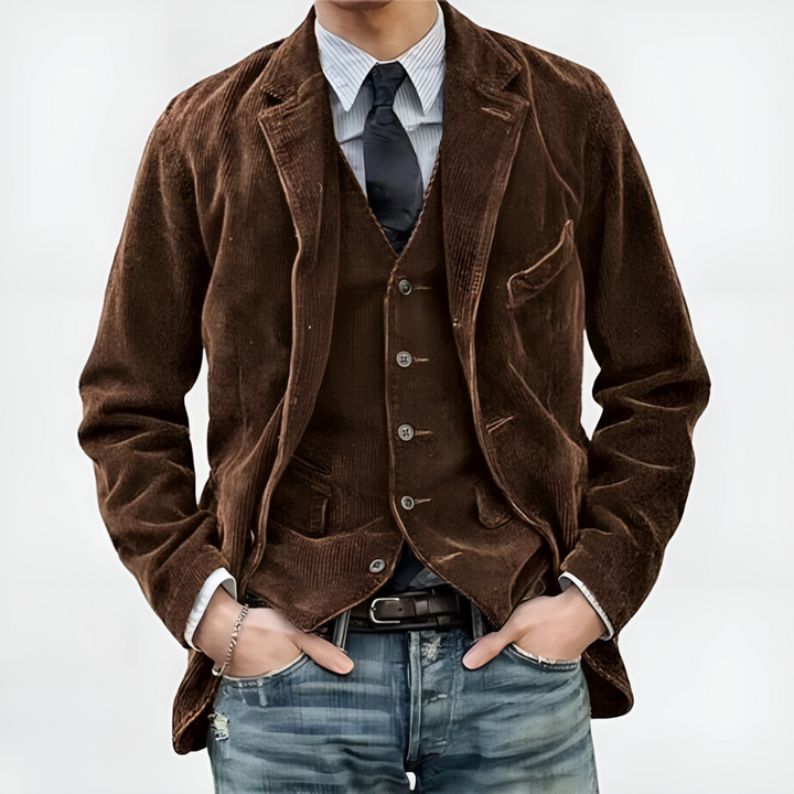 Jack™ | Vintage Corduroy Blazer and Vest Combo