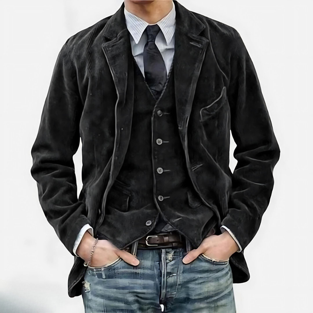 Jack™ | Vintage Corduroy Blazer and Vest Combo