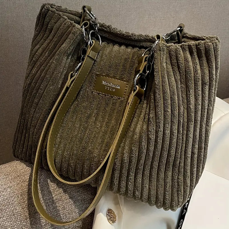 Iris™ | Chic Corduroy Shoulder Bag