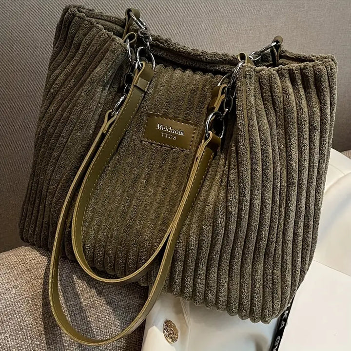 Iris™ | Chic Corduroy Shoulder Bag