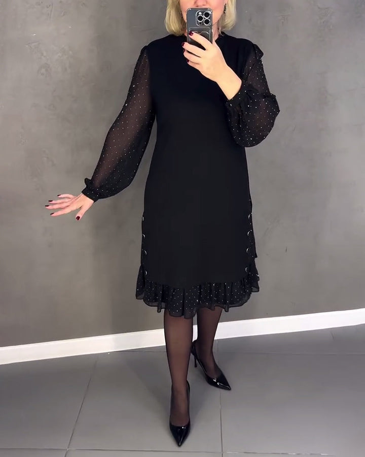 Scarlett™ | Elegant Ruffle Sleeve Midi Dress