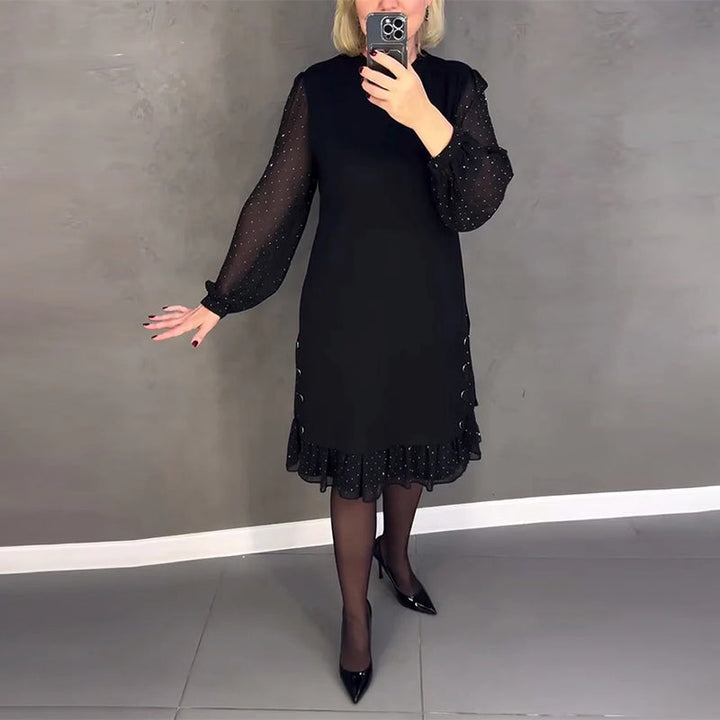 Scarlett™ | Elegant Ruffle Sleeve Midi Dress