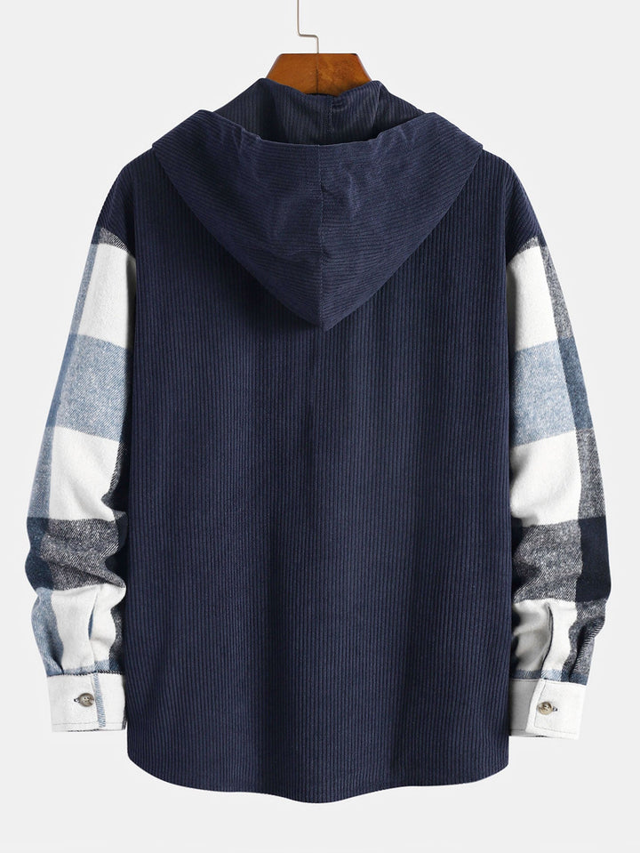 Harvey™ | Relax Fit Flannel Plaid Hooded Shirt