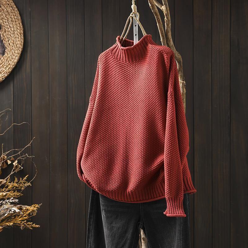 Rowan™ | Textured Knit Turtleneck Sweater