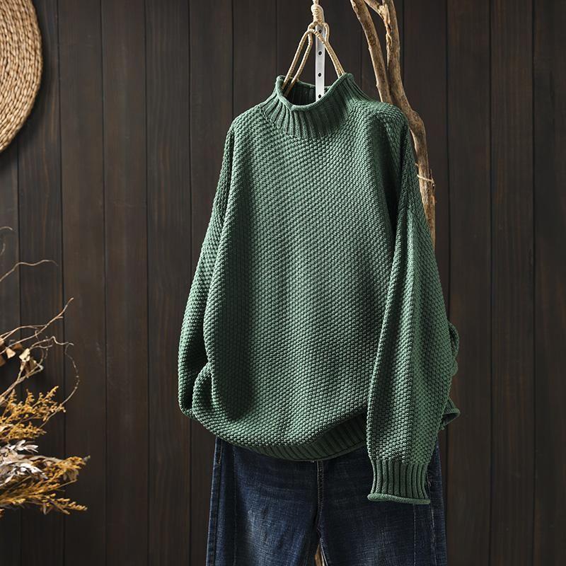 Rowan™ | Textured Knit Turtleneck Sweater