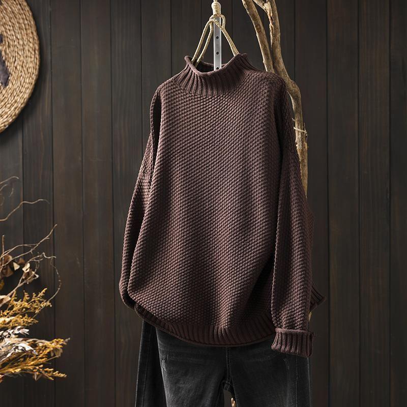Rowan™ | Textured Knit Turtleneck Sweater