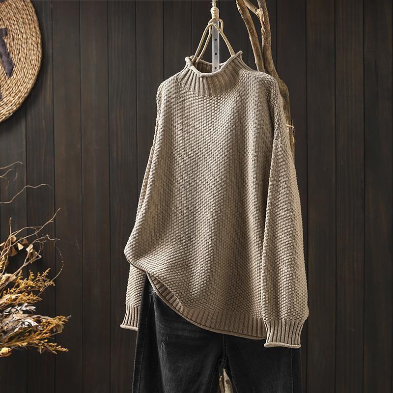 Rowan™ | Textured Knit Turtleneck Sweater