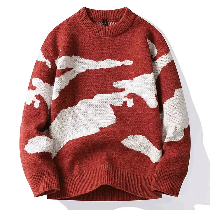 Bayard™ | Modern Camouflage Knit Sweater