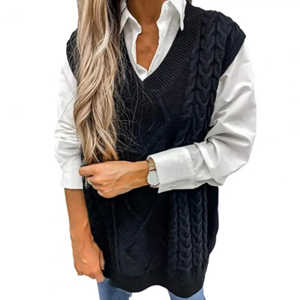Lila™ | Elegant Cable Knit Vest