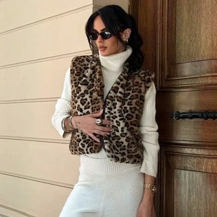 Leopard Luxe™ | Faux Fur Vest