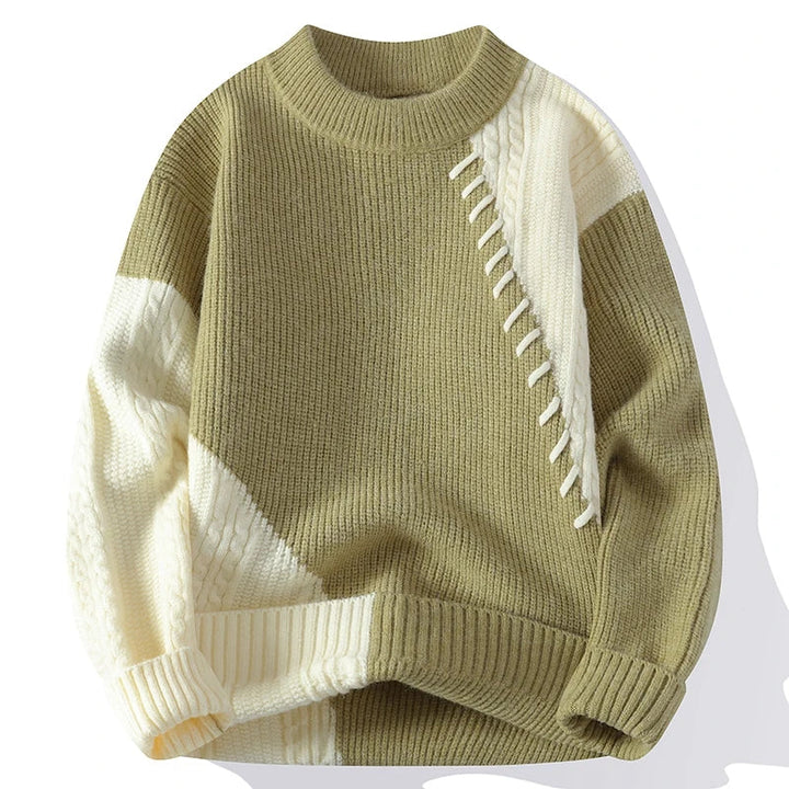 Chadwick™ | Bold Contrast Knit Sweater