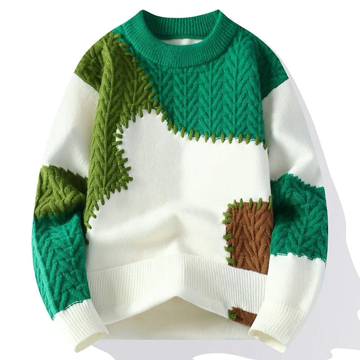 Killian™ | Patchwork Knit Sweater