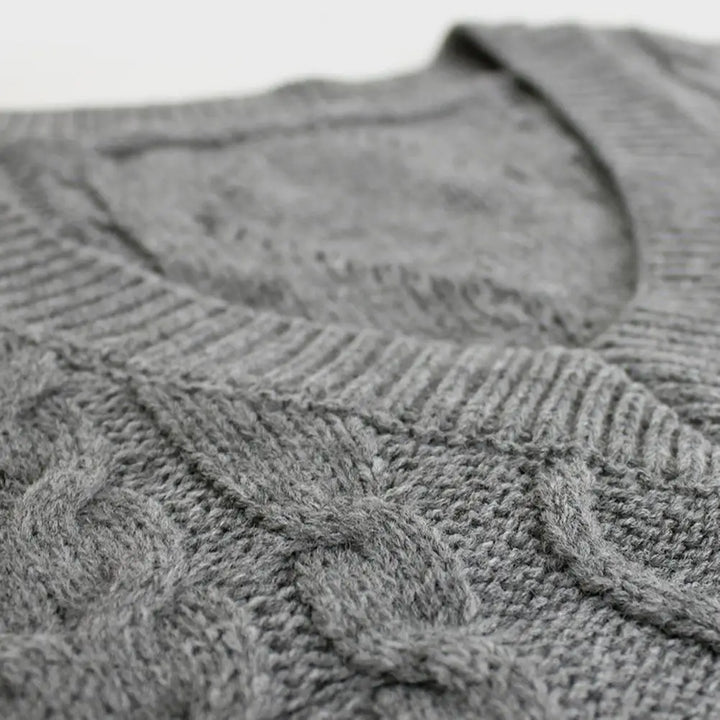 Lila™ | Elegant Cable Knit Vest