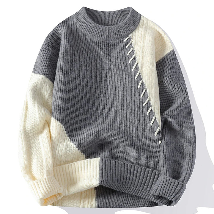 Chadwick™ | Bold Contrast Knit Sweater