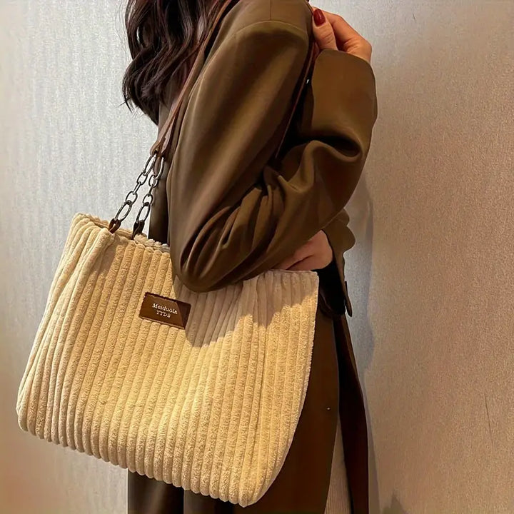 Iris™ | Chic Corduroy Shoulder Bag