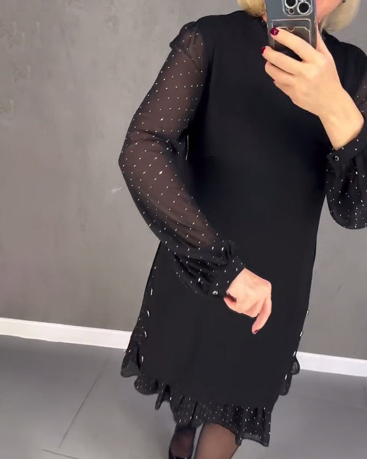 Scarlett™ | Elegant Ruffle Sleeve Midi Dress