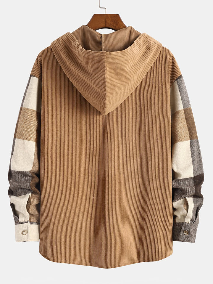 Harvey™ | Relax Fit Flannel Plaid Hooded Shirt
